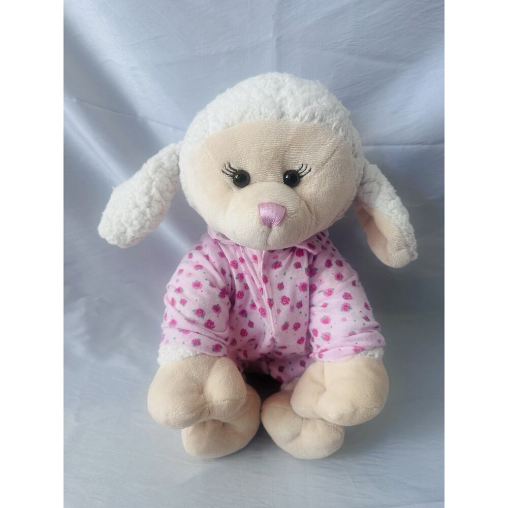 Build A Bear Sweet Fluffy Lamb Plush 2013 Plush Stuffed Animal W/pajama